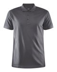 Craft Sport-Polo Core Unify (funktionelles Recyclingpolyester) granitgrau Herren